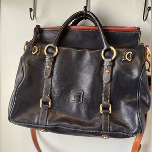 Dooney & Bourke deep Navy Florentine Gold Hardware crossbody
